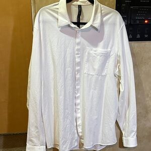 lululemon athletica White Casual Button Down Shirt
